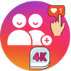 Abonnés 4K - followers et likes pour Instagram icône