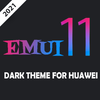 Dark Emui-11 Theme for Huawei icône